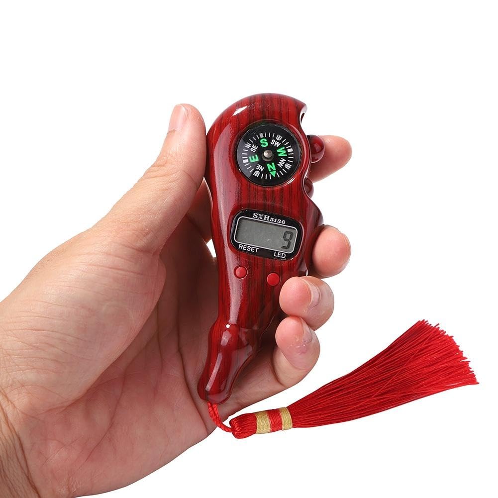 JK PRO Digital Mala Jaap Counter with Compass Red Tassel, Finger Tally Counter | jaap Counter Machine(Multi Colour) (Pack of 1)-image-4