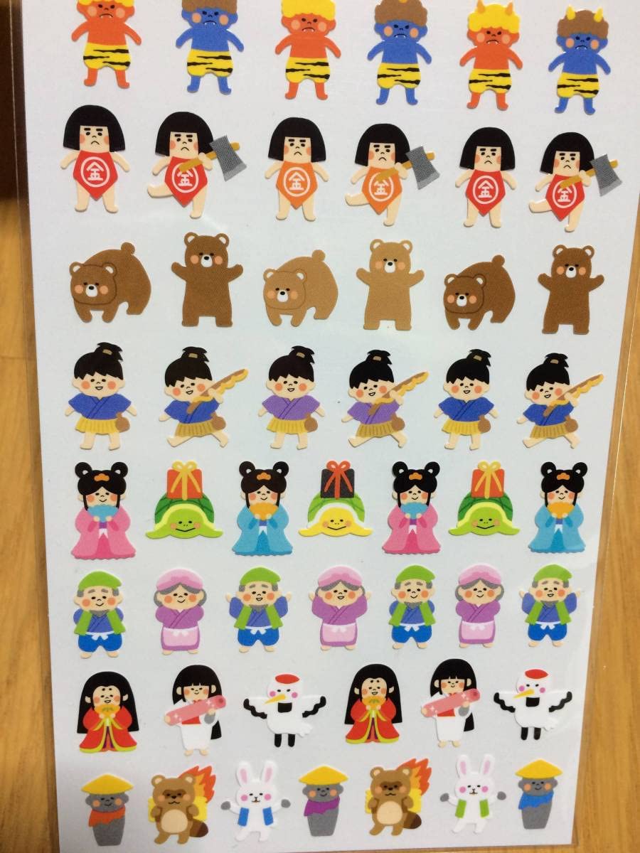 Amazon.co.jp: かわいい 桃太郎 サル 犬 キジ 鬼 金太郎 浦島太郎 鶴の