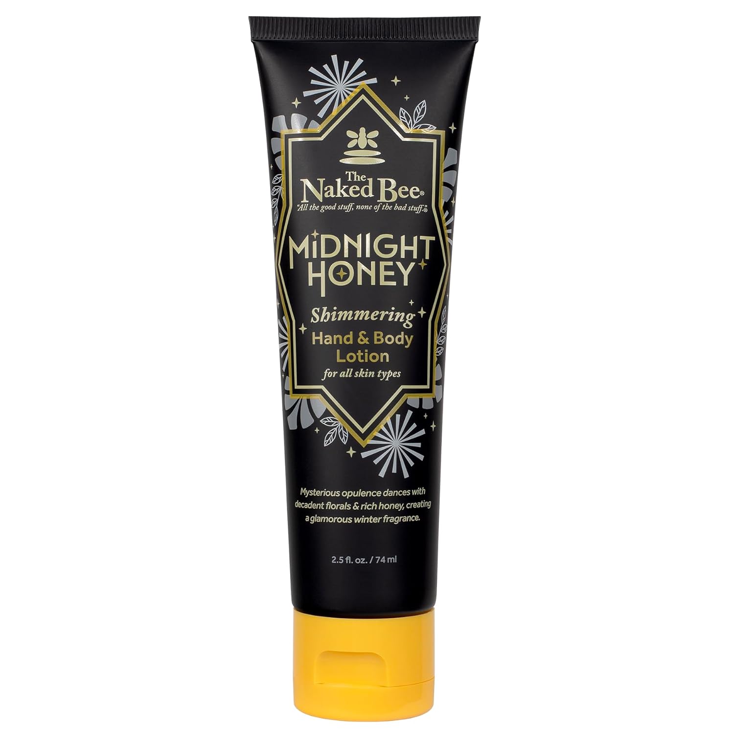 The Naked Bee Midnight Honey Shimmering Body Lotion 2.5 oz