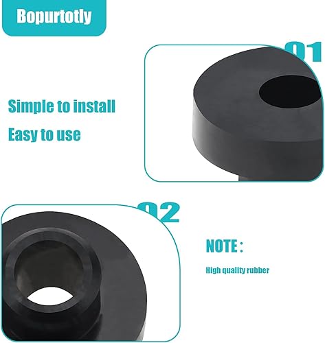Miniatura 4 de 46-6560 104047 Buje de depósito de combustible compatible con John Deere Toro Wheel cortacésped tractor de césped (paquete de 2)