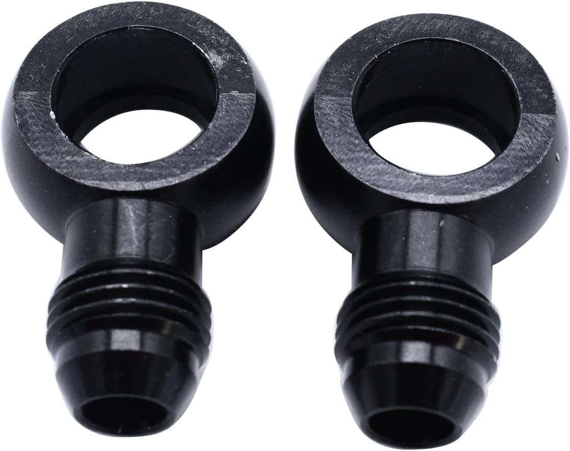 2PC 6AN x 1/4NPSM 90 Degree Banjo Fittings for Transmission Oil Cooler