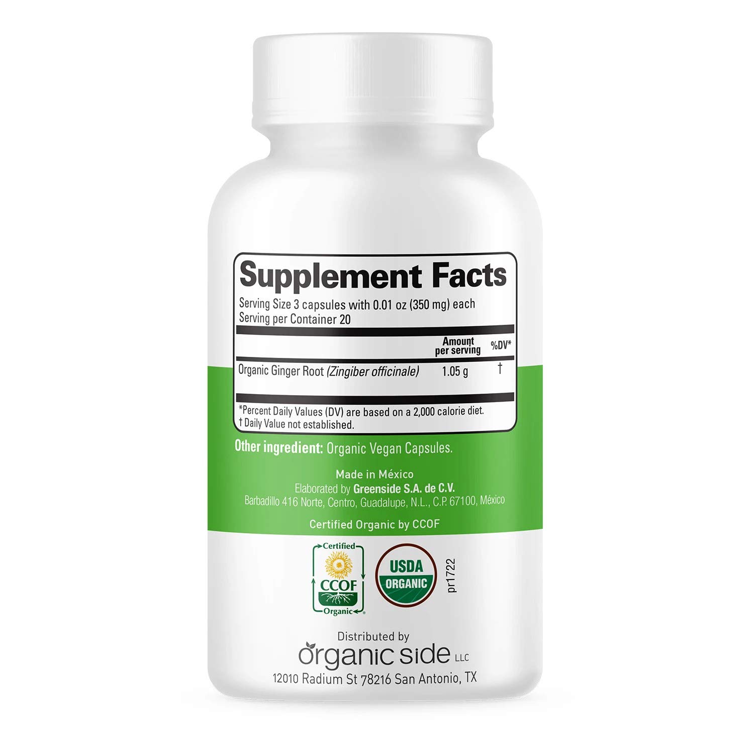 | Organic Ginger Capsules | 60 Count | USDA Certified Organic, Non-GMO, Vegan Botanical Supplement for Daily Digestive Support — Amazon image 2