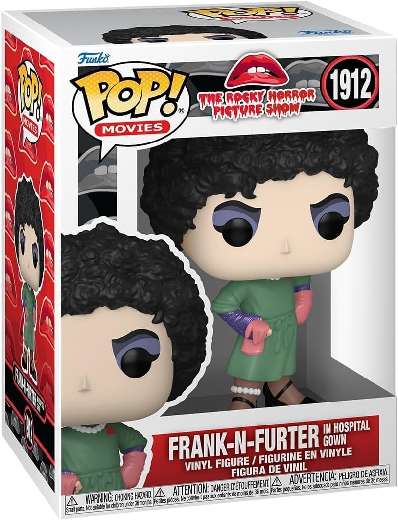 POP Funko Movies: Rocky Horror Picture Show - Frank-N-Furter in Hospital Gown Vinyl Figure (Bundled with Compatible Box Protector Case) Multicolor 3.75 Inches
