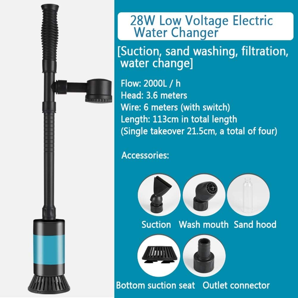 vuoto di ghiaia per acquario con pompa