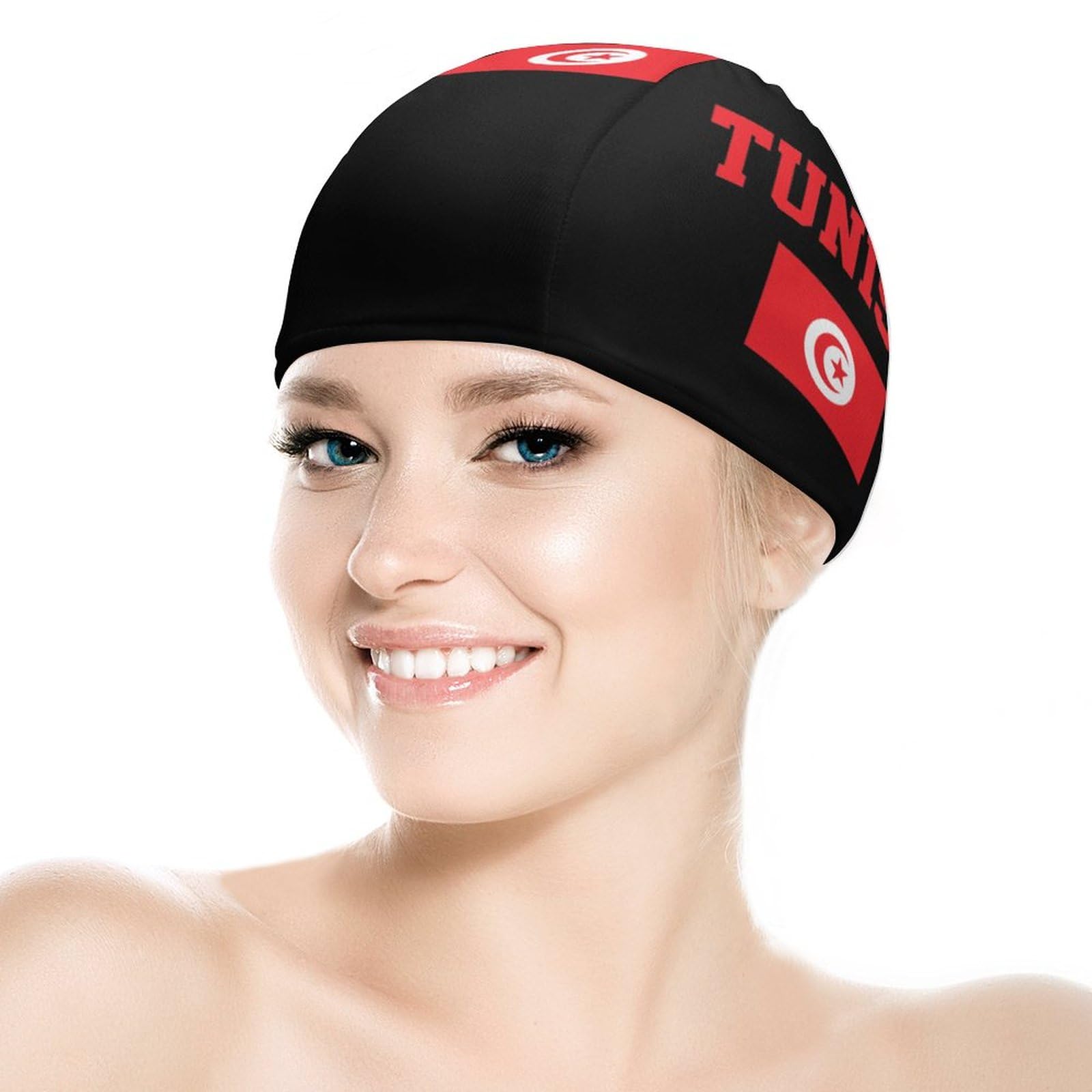 Cuffia Da Nuoto Con Bandiera Albanese Cuffia Da Nuoto Personalizzata Originale Adatta Per Capelli Lunghi Corti Cuffia Da Nuoto In Silicone Impermeabile Per Donne Uomini Adulti Giovani Unisex Albania