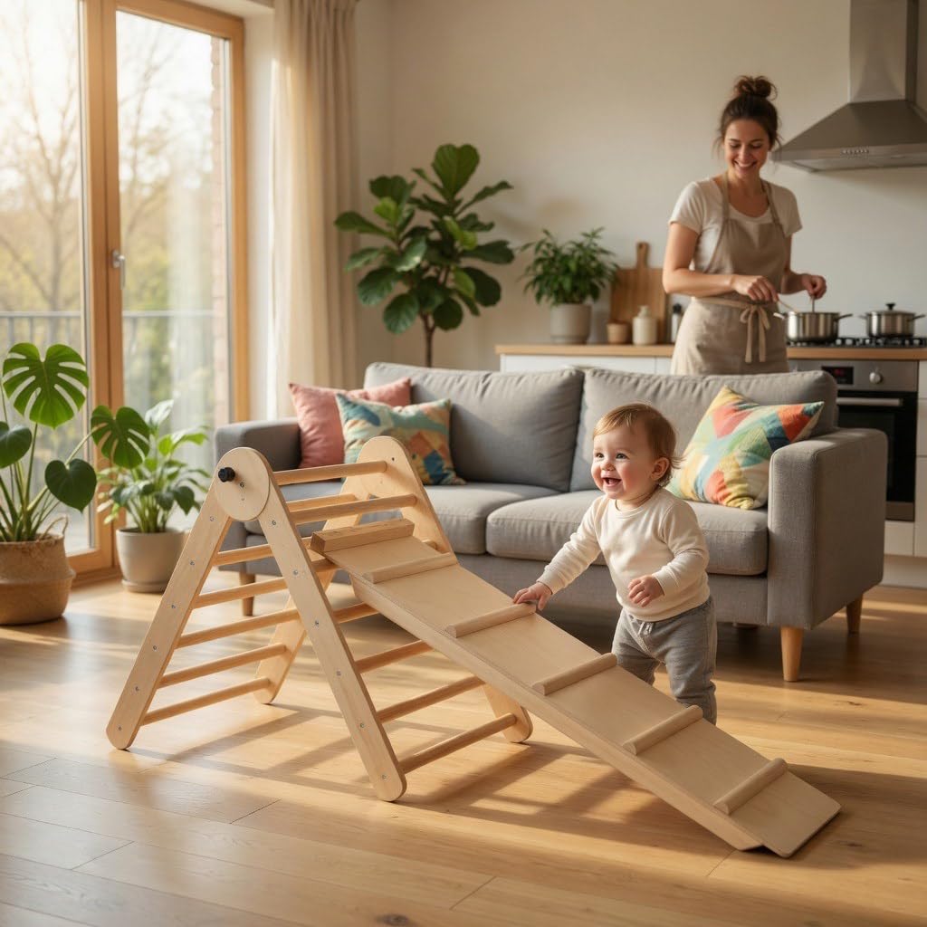 Kinder Aktivitätsspielzeug Kletterturm mit Rutsche Climbing-65 Spielcenter Spielplatz Kinderrutsche - Abverkauf – Begrenzter Vorrat (Farbe)