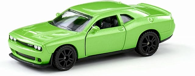 siku 1408, Dodge Challenger SRT Hellcat, Metal/Plastic, Green, Opening doors, Toy car for children