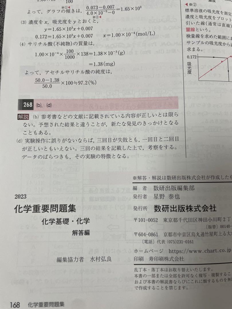 Amazon | 2023 化学重要問題集 化学基礎 化学 | 化学 | おもちゃ