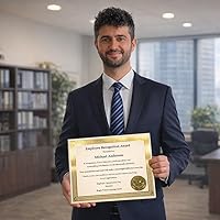 Vista 7 de Geographics Certificados de lámina tradicionales, lámina dorada, 8.5 x 11 pulgadas, paquete de 100 (47833)