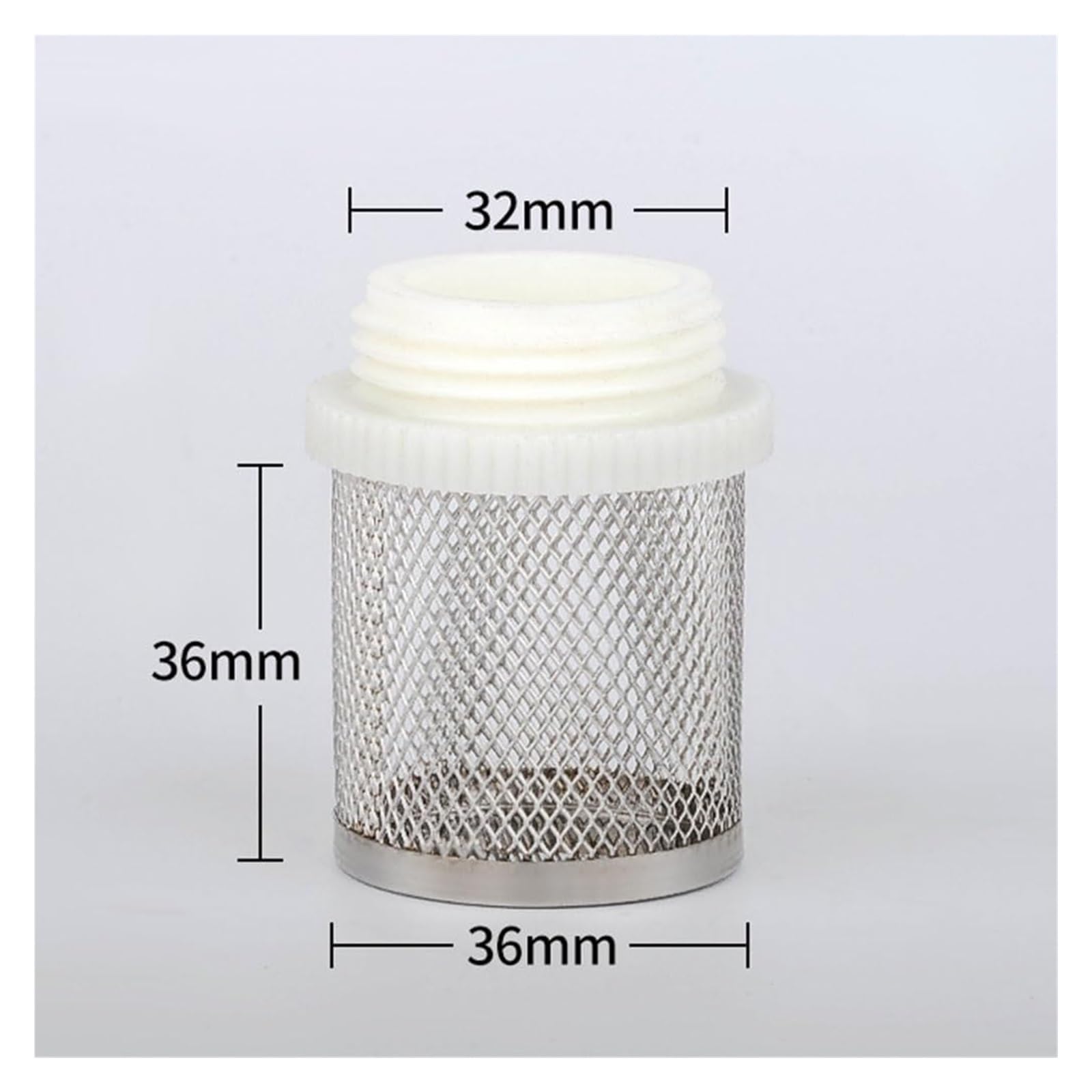 Filtro Flexible de Acero Inoxidable, Filtro de Malla de Acero Inoxidable (1 Unidad) for riego de jardín, Acuario, pecera, Varios tamaños.(1")