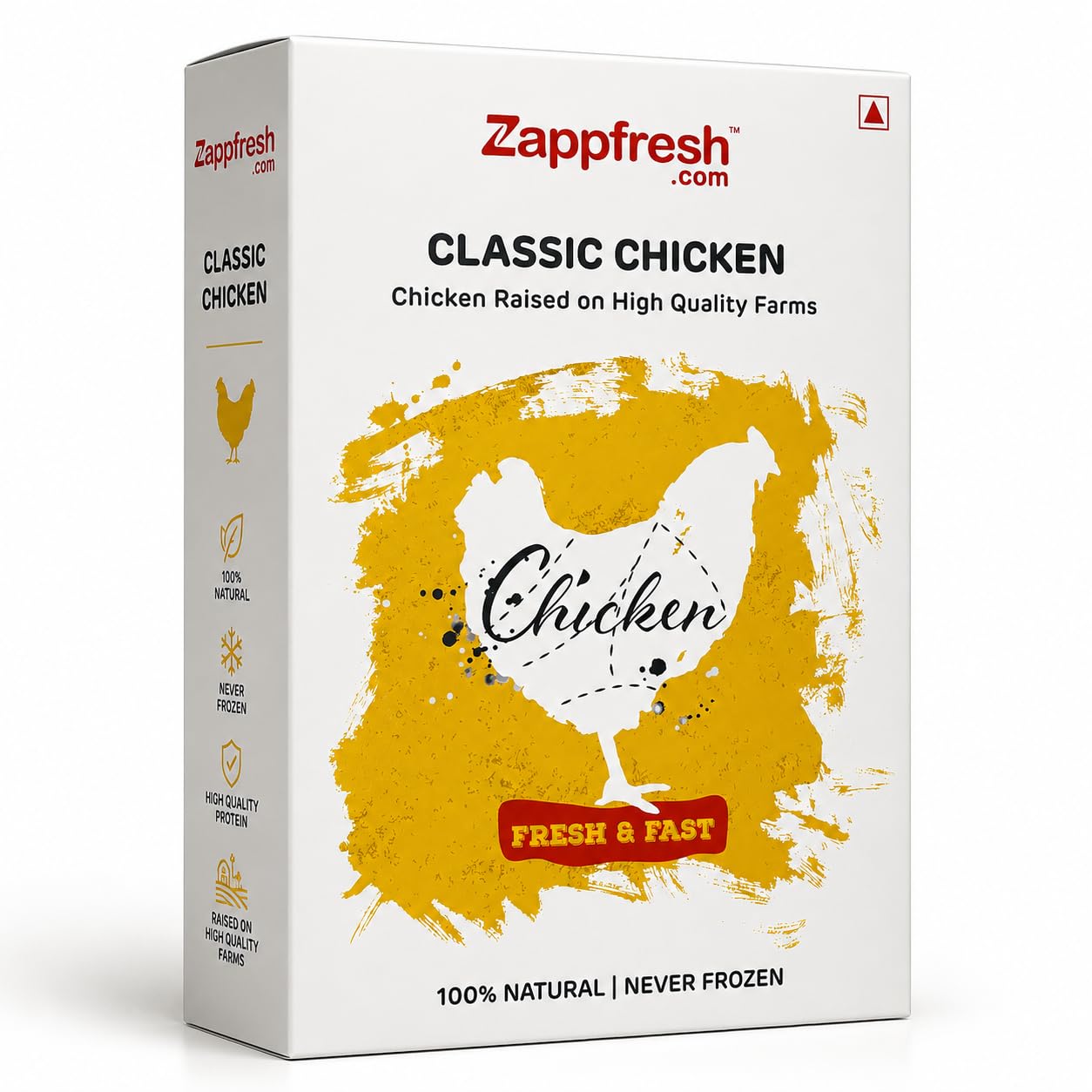 Zappfresh Zaapfresh Chicken Whole Without Skin - 1 Kg | Color