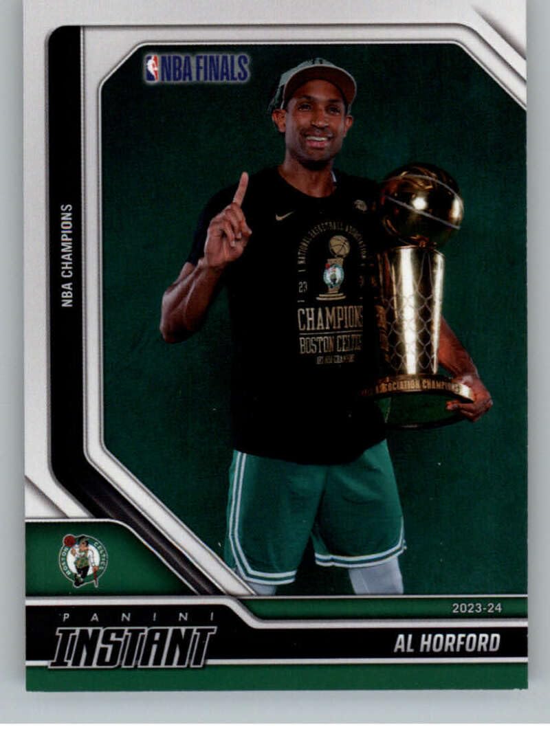 2024 Panini Instant NBA Finals Boston Celtic Championship #14 Al Horford Boston Celtics Official NBA Basketball Card in Raw (NM or Better) Condition