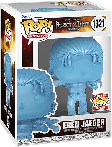 Miniatura 4 de Funko POP! & Tee Attack on Titan - Eren Yaeger con marcas - Grande - (L) - Camiseta - Ropa con figura de vinilo coleccionable - Idea de regalo -