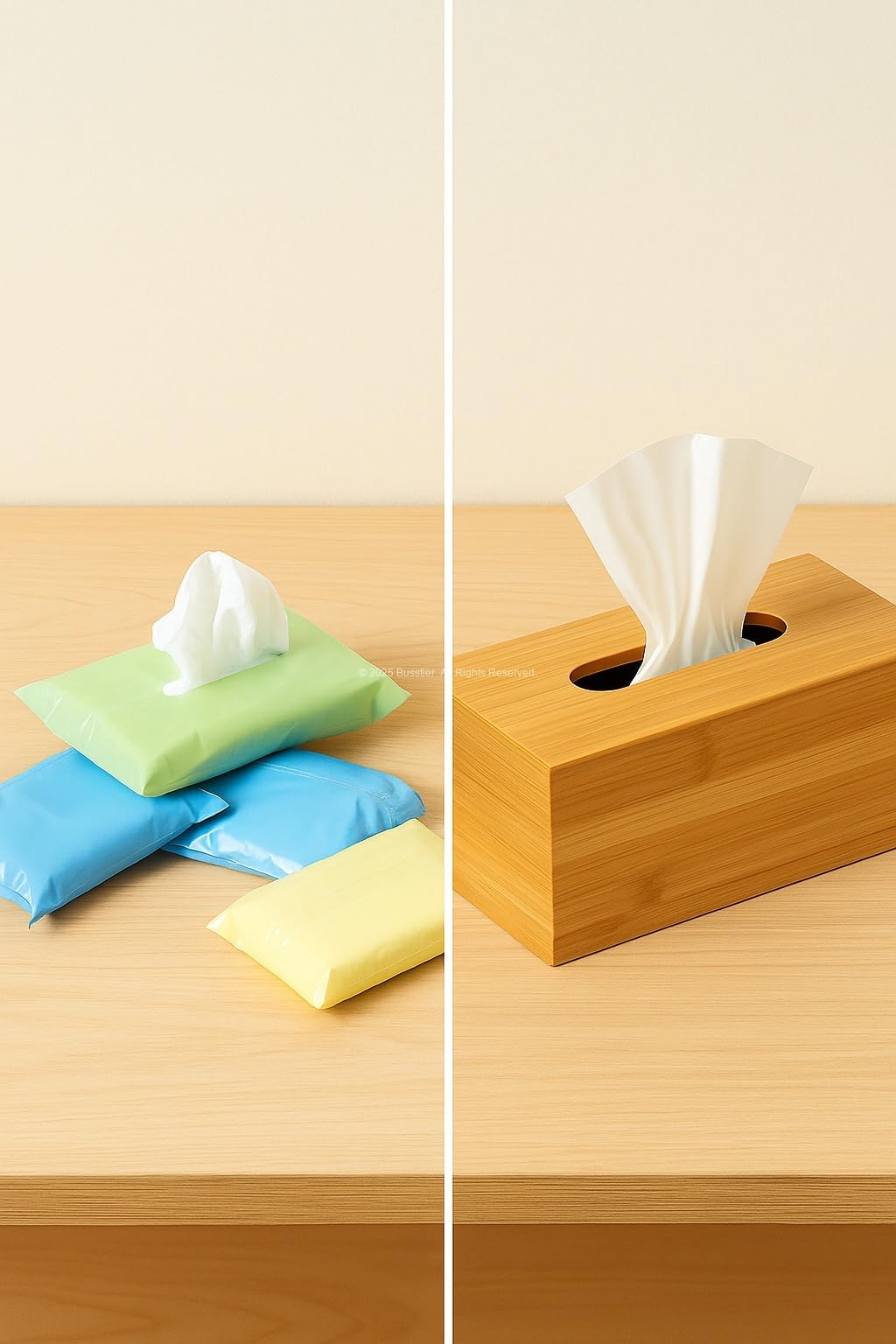 Busstier Ahşap Kapaklı Plastik Peçetelik Modern Servis Standı Dayanıklı Şık Tasarım Ev Ofis Kafe Mutfak için Dekoratif Organizer