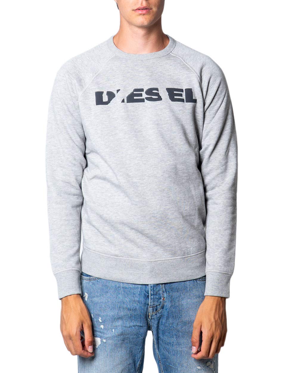 Diesel Men's Sweatshirt, lightgrey, S
