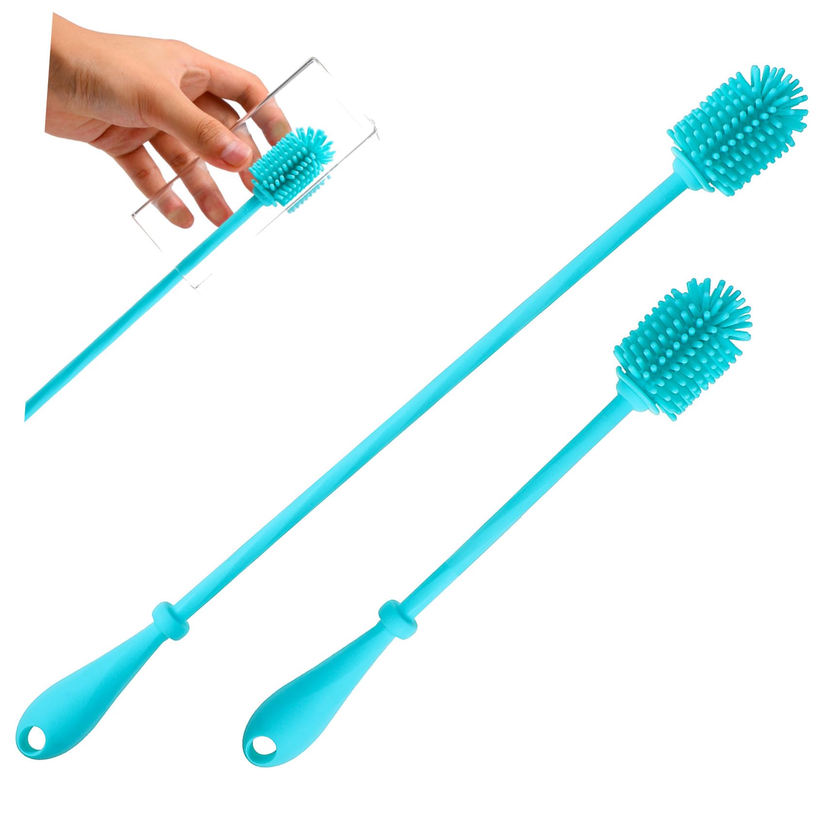 FOMIYES 2pcs Silicone Bottle Cleaner Brush Water Bottle Cleaning Brush Bottle Brush Silicone Bottle Cleaning Brush Water Bottle Cleaner Brush Bottle Cleaning Brush Cleaning Dish Brush