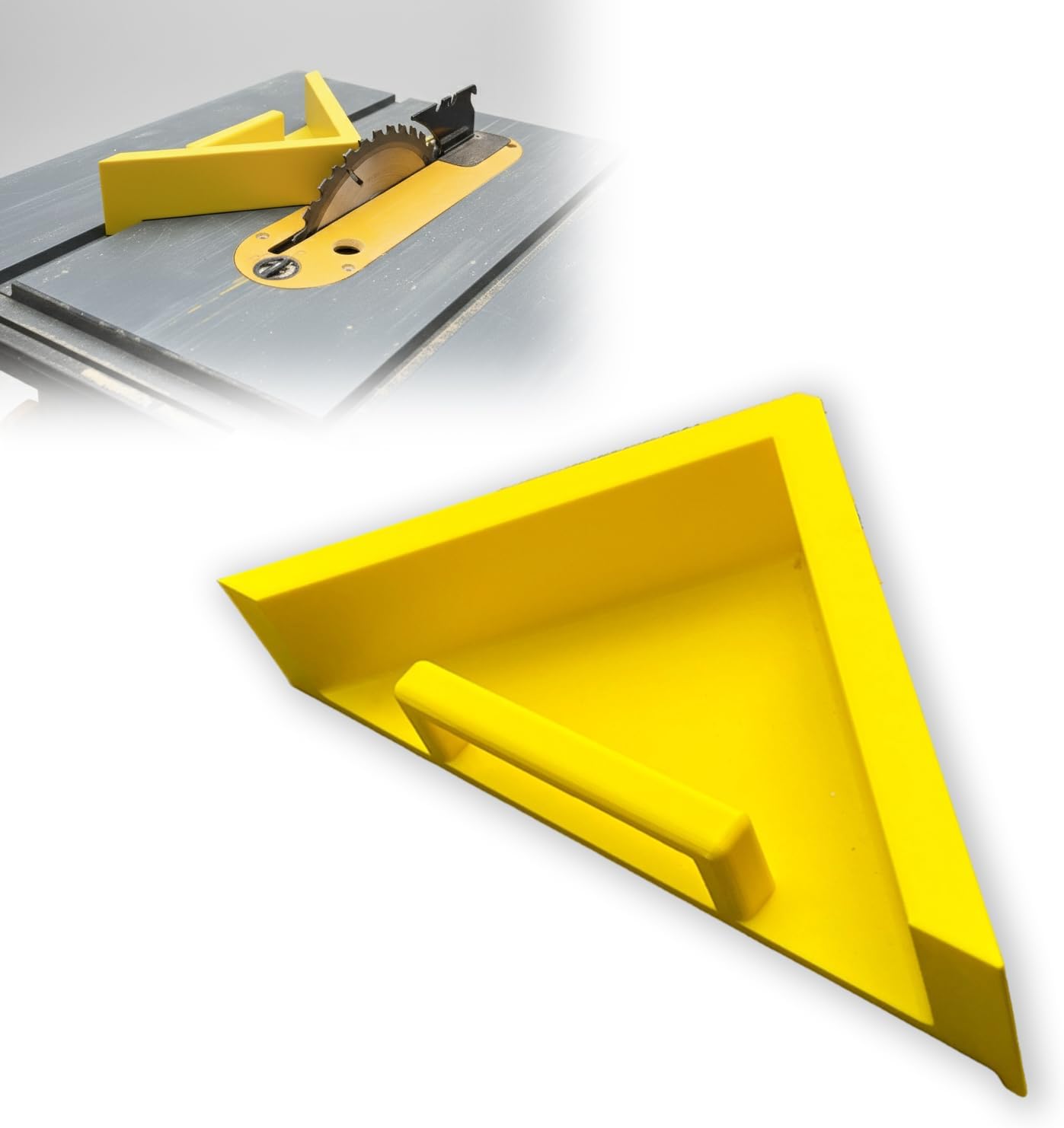 Table Saw Accessories Compatible with Dewalt DW745 Table Saw | 45 Degree Miter Sled for Angled Cuts | Secure Fit Miter Slot Accessories | Picture Frame & Box Corner Helper