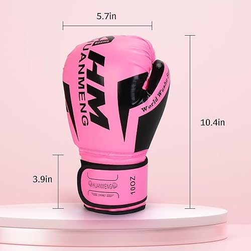 Miniatura 2 de PiscatorZone Guantes de entrenamiento de boxeo, guantes de saco de boxeo para mujeres y adultos, guantes profesionales a prueba de golpes para