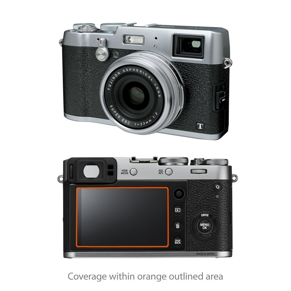 BoxWave Screen Protector Compatible with Fujifilm X100F - ClearTouch Crystal (2-Pack), HD Film Skin - Shields from Scratches