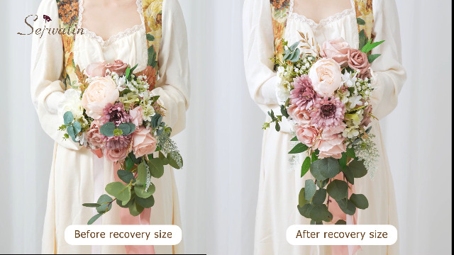 Amazon.com: Serwalin 9.8 Inch Wedding Bouquets for Bride