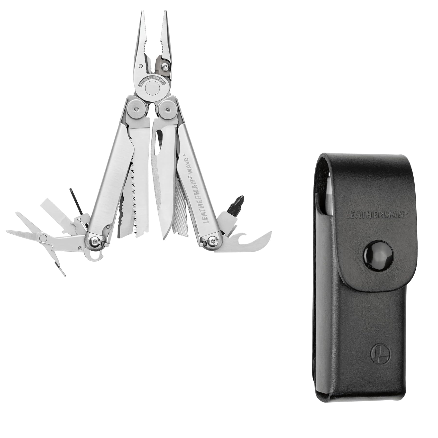 Outil multifonction Leatherman Wave 18 outils pour le bricolage et étui noir