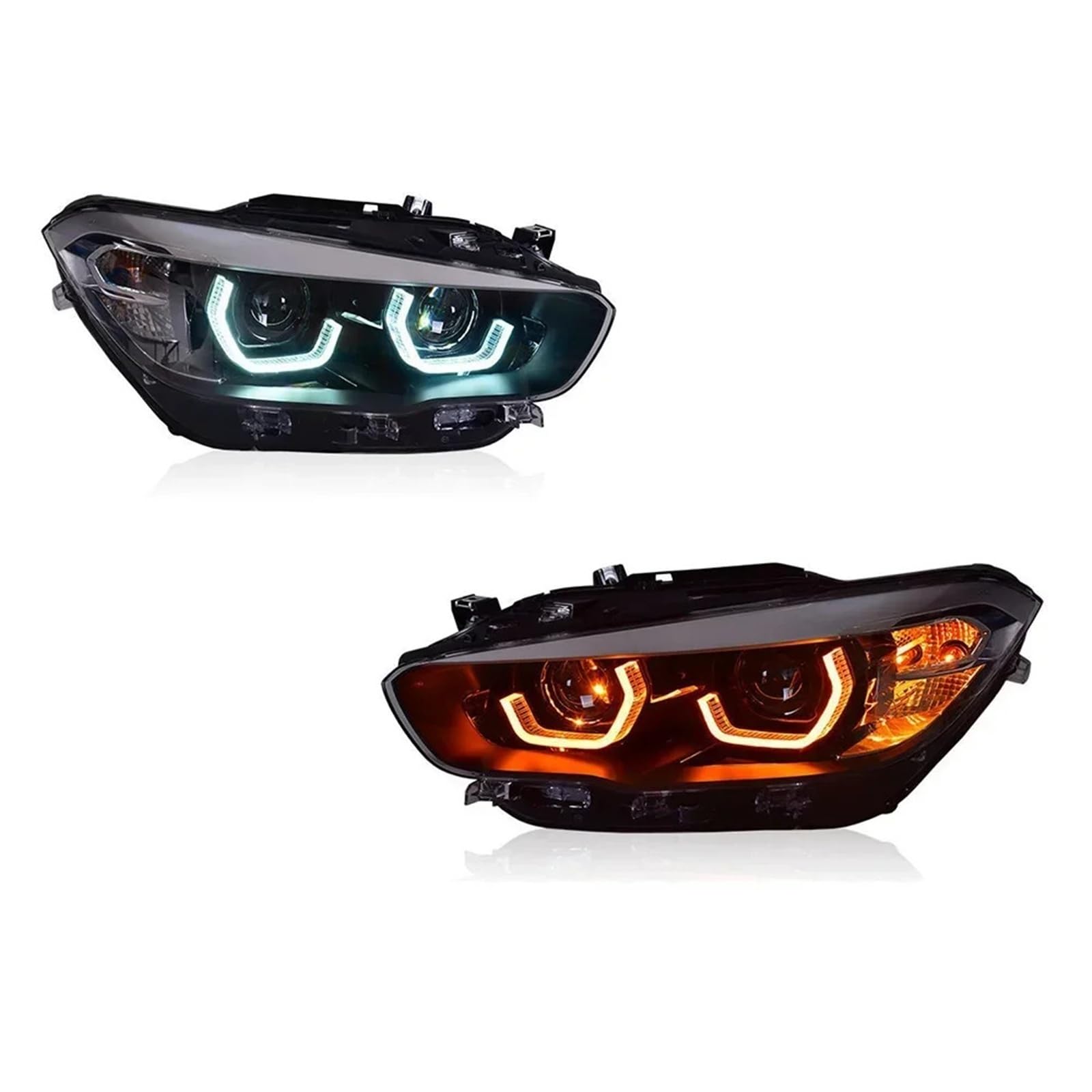Amazon.co.jp: 車 DRL LED ヘッドライトライトアセンブリ 1 シリーズ