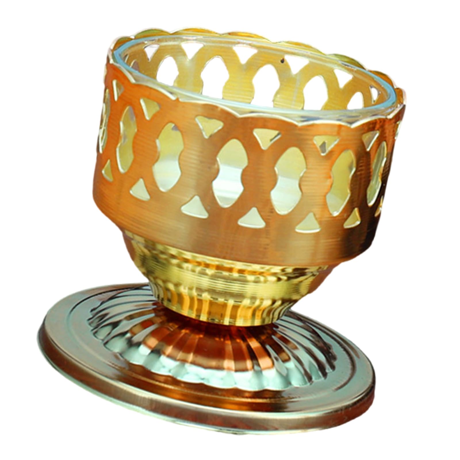 Kalttoy Alloy Stand Candlestick for God of Wealth Offering for Decoration and Spiritual Practices Wealth God Statue