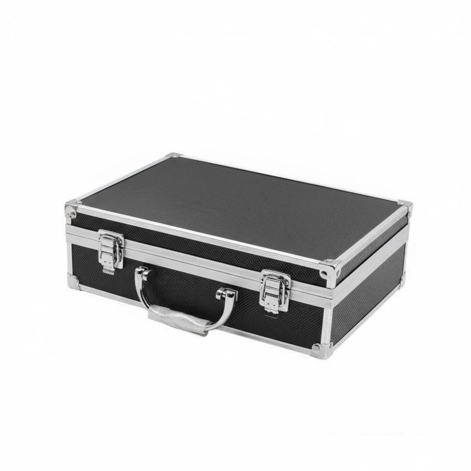 Lockable Security Locking Hard Case Reinforced Corners Hard Shell Carrying Case Portable Combination Lock Box Shockproof for Storage, Travel, Worksite, 29x20x9cm-image-16