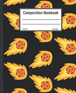 Composition Notebook: Meteor shower design,110 wide ruled pages,7.5"×9.25"