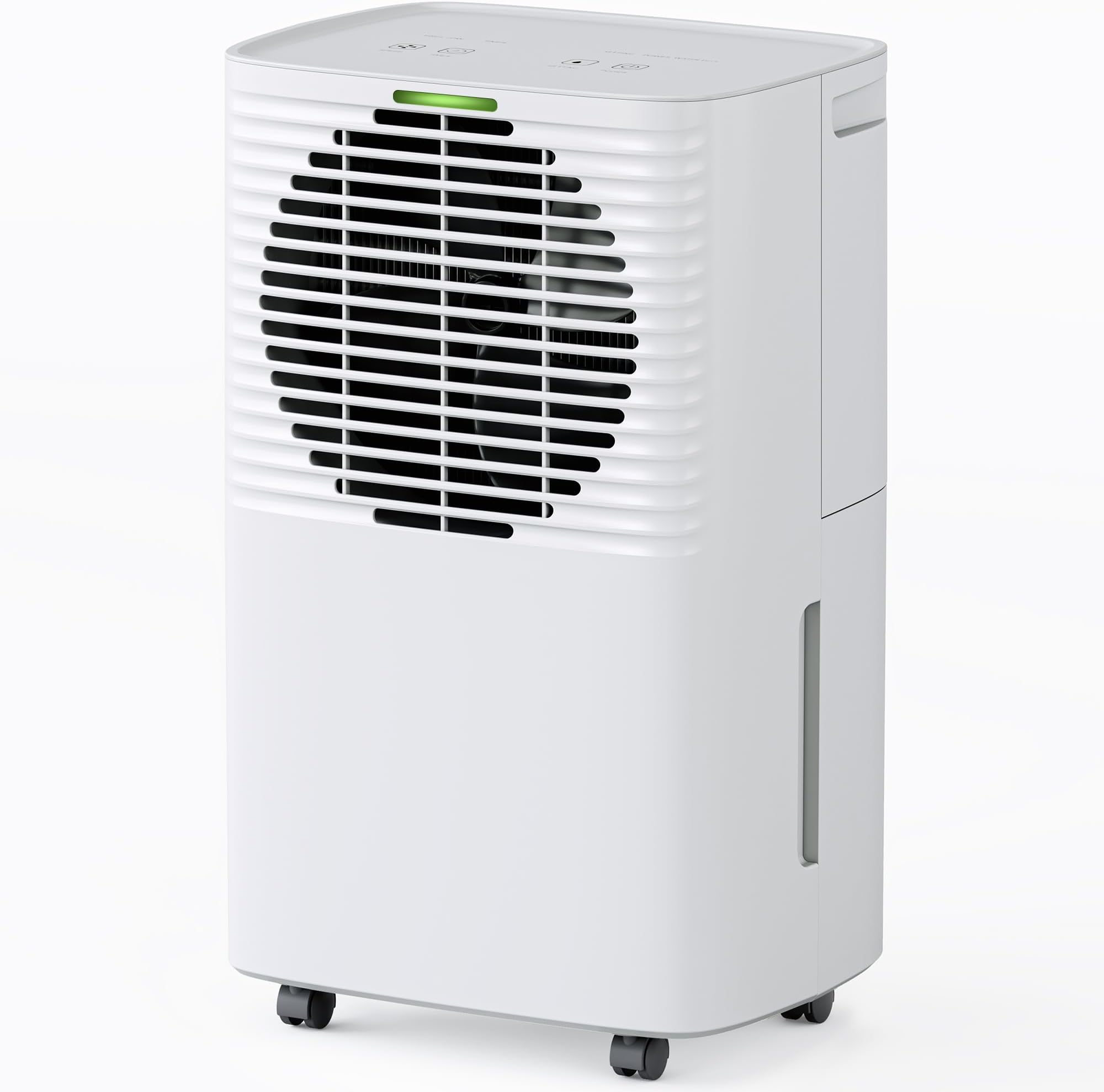 30-Pints Dehumidifier for Basements - 2000 Sq. Ft. Compact Dehumidifier with Auto or Manual Drainage - with Intelligent Humidity Control | Auto Defrost | Dry Clothes for Home Basements Bedroom Bathroom