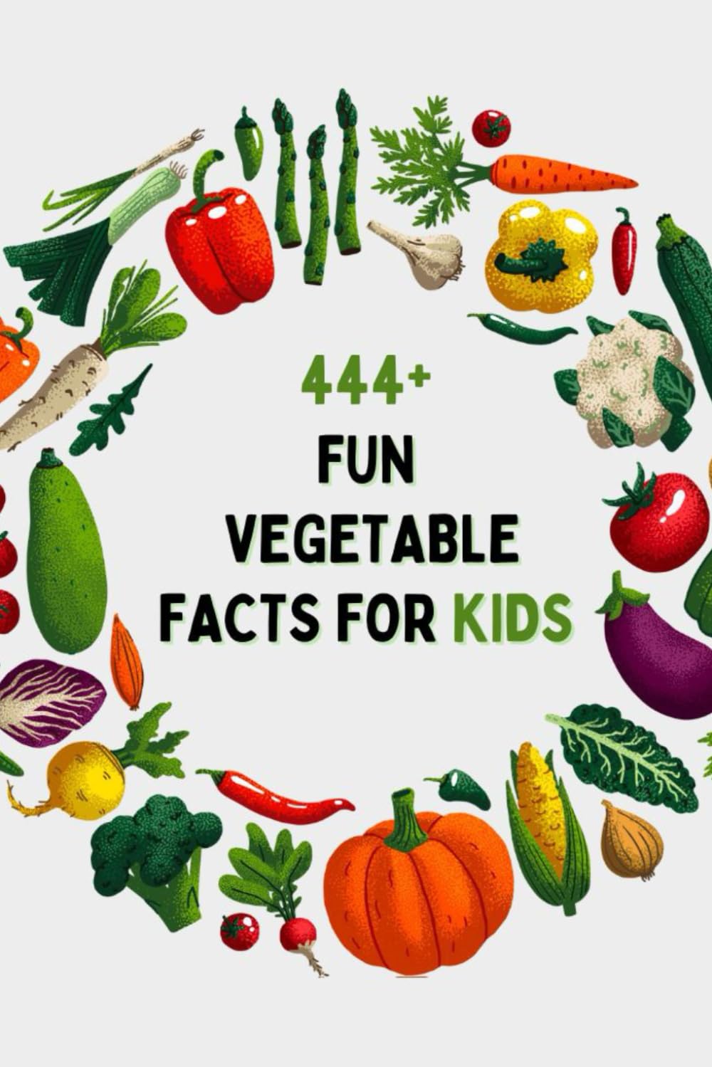 444+ Fun Vegetable Facts for Kids: Explore Amazing Veggies, Fun Trivia, and Cool Stories About Healthy Eating!: A Family-Friendly trivia, Packed With Pictures and Quizzes (Fun Facts For Kids 6-8)