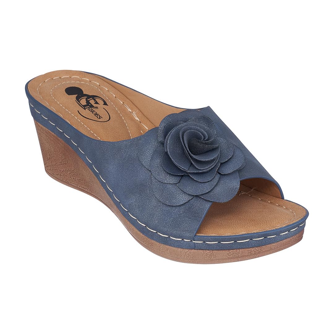 G.C. Shoes Tokyo Wedge Sandals - Stylish 2.5