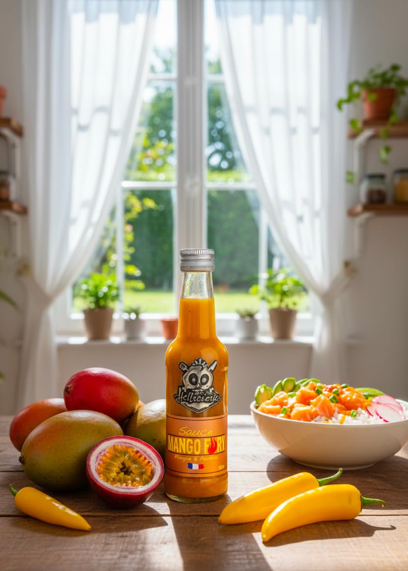 Mango Fury Hellicious – Sauce piquante française exotique mangue et piment