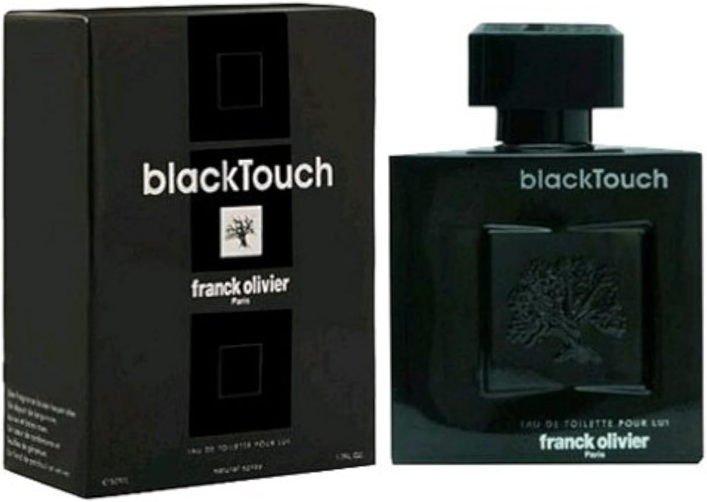 Frank Olivier Black Touch for Men Eau De Toilette Spray, 3.3 Ounce