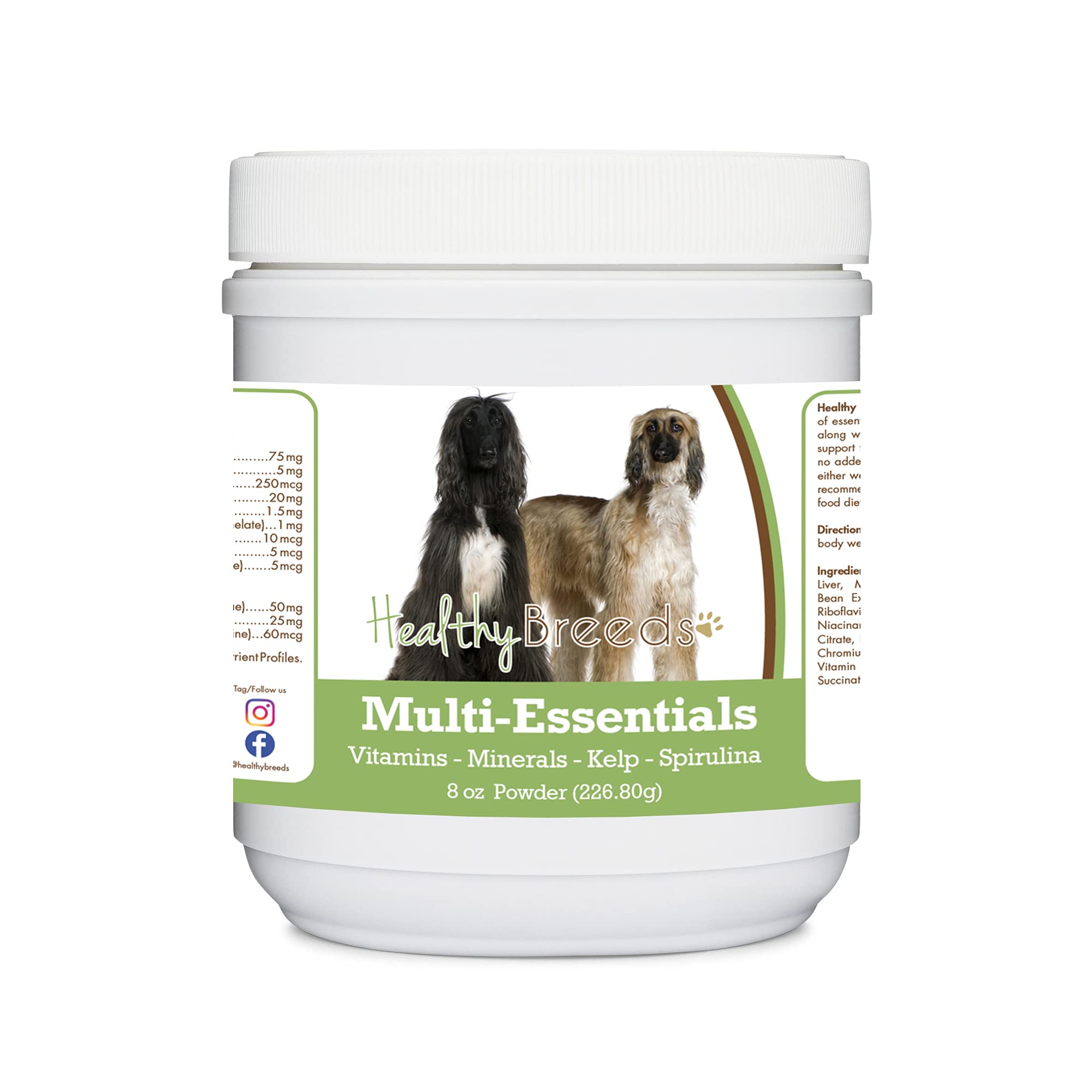 Healthy Breeds Afghan Hound Multi-Essentials Powder for Dogs 8 oz