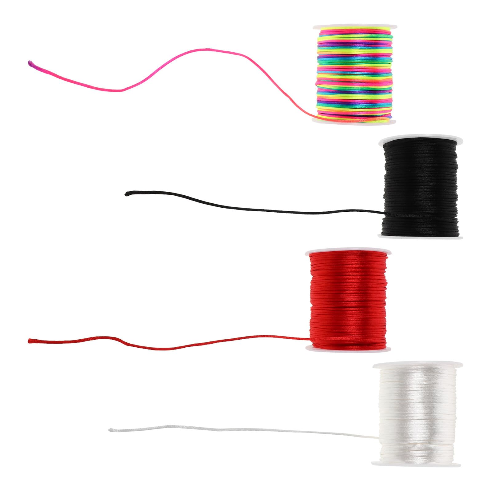 Cordon tressé ciré fil polyester Alipis pour création bijoux macramé perles