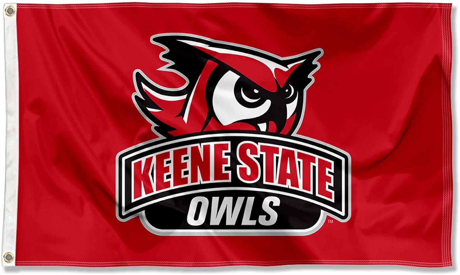 College Flags & Banners Co. Keene State Owls Logo Large Grommet Banner Flag