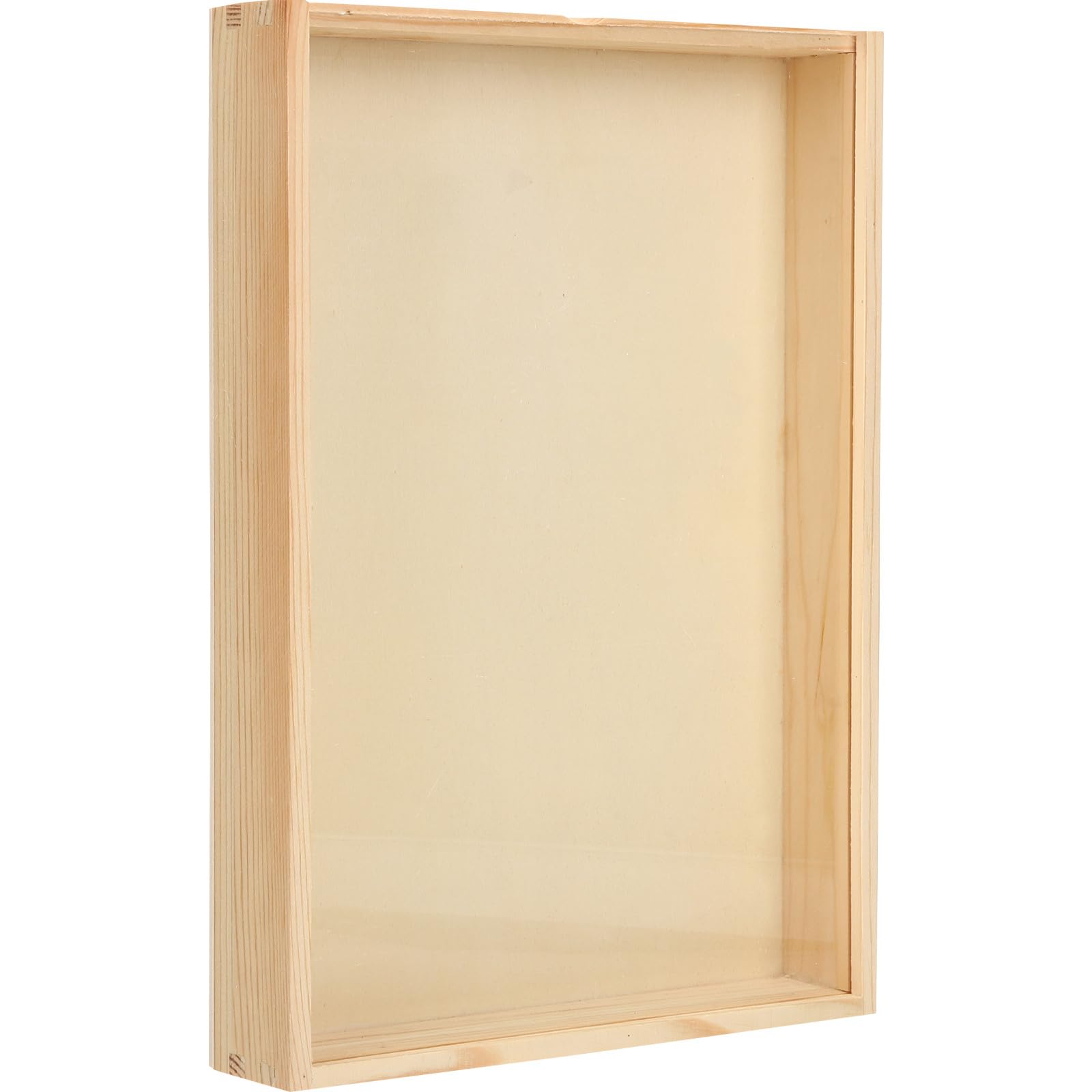 Alipis Caja de Exhibición Tapa para Almacenamiento de Insectos y Mariposas de Madera y Acrílico Retro Gran Capacidad y Diseño Rectangular para Decoración