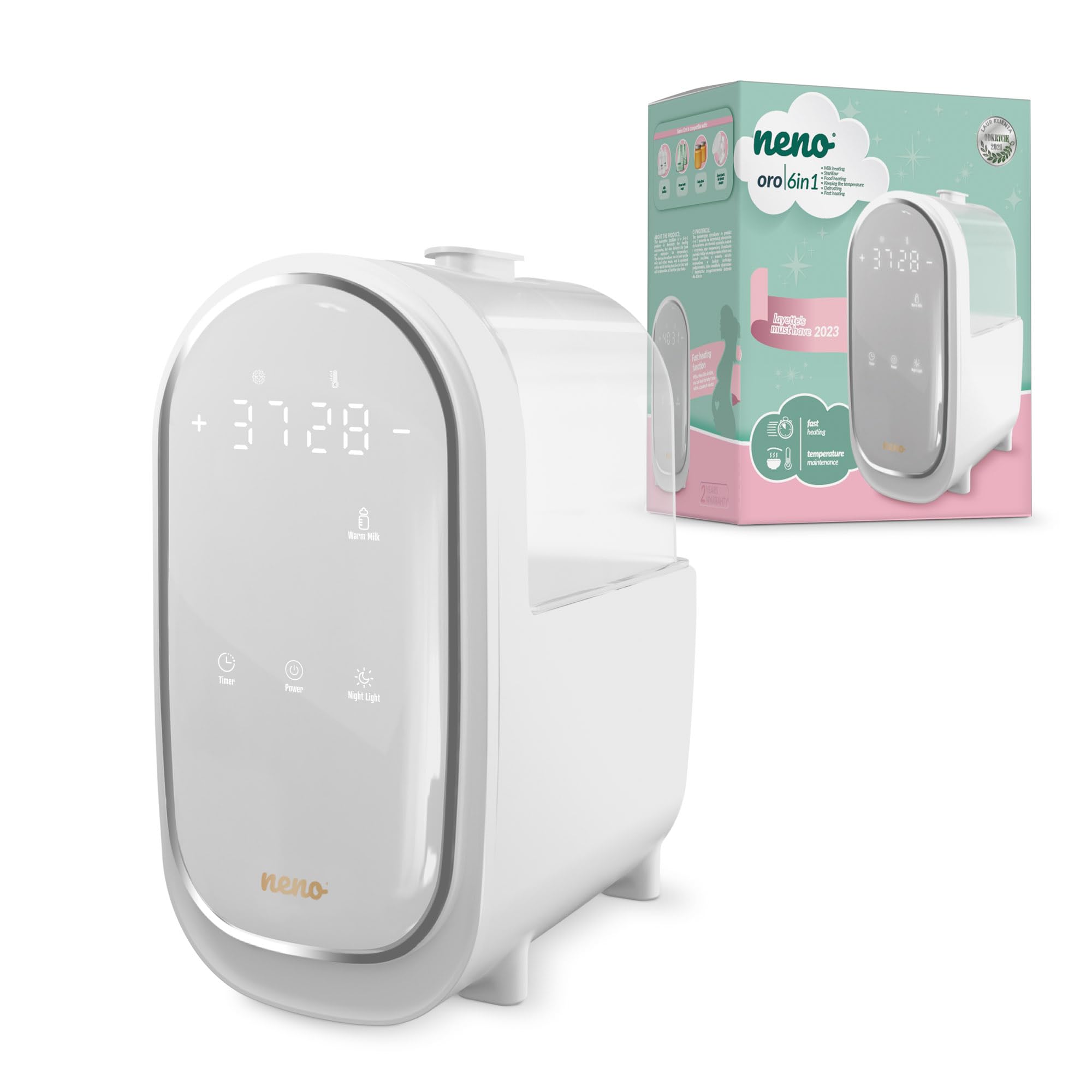 Neno LINDO 6in1 Aufwärmer - Sterilisator - Entfroster - Touchscreen-Anzeige