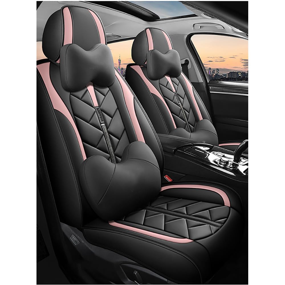Housses de siège Citroen eC3 2023 2024 accessoires cuir rose