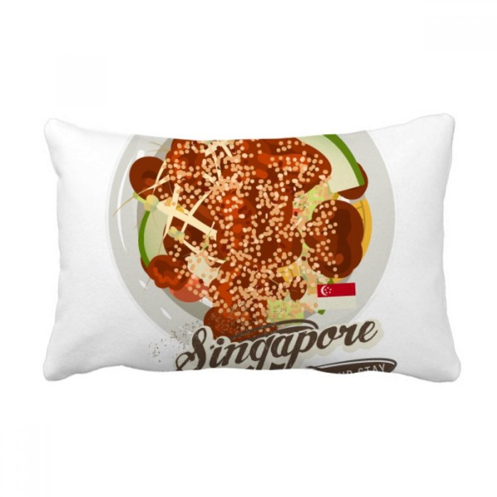 Oreiller lombaire Singapour Rojak une idée cadeau originale pour déco de canapé