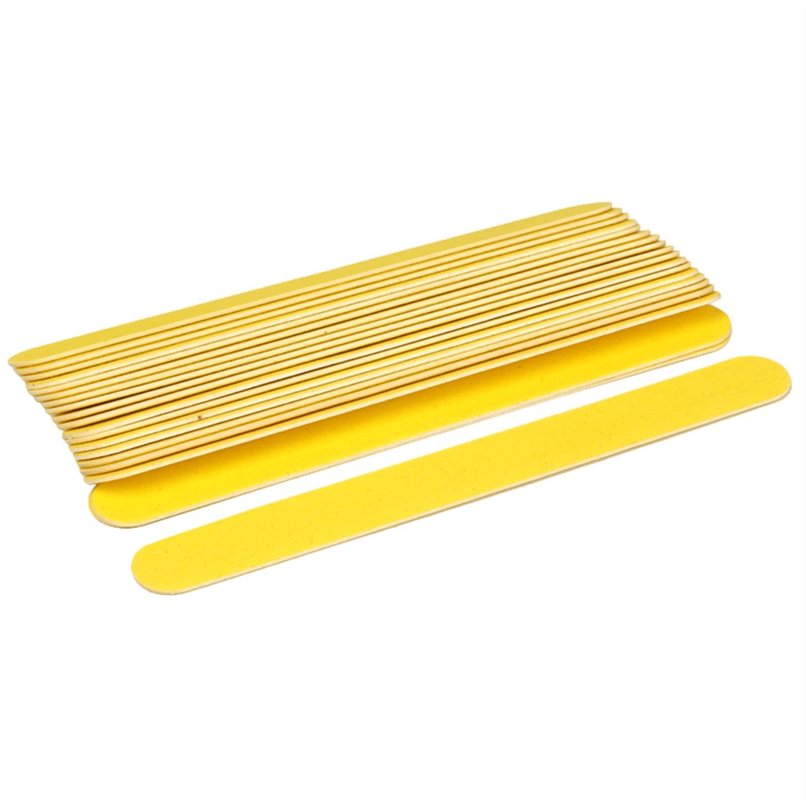 Nagelfeile,Nail Buffer, 200 Stück doppelseitige Nagelfeile aus Holz, gelber Schleifnagel-Pufferblock 180/240(Blauw)