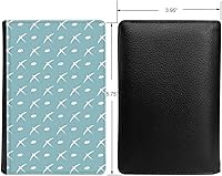 Vista 2 de PU Leather Passport Holder Travel Wallet RFID Blocking Card Case Cover With Unique