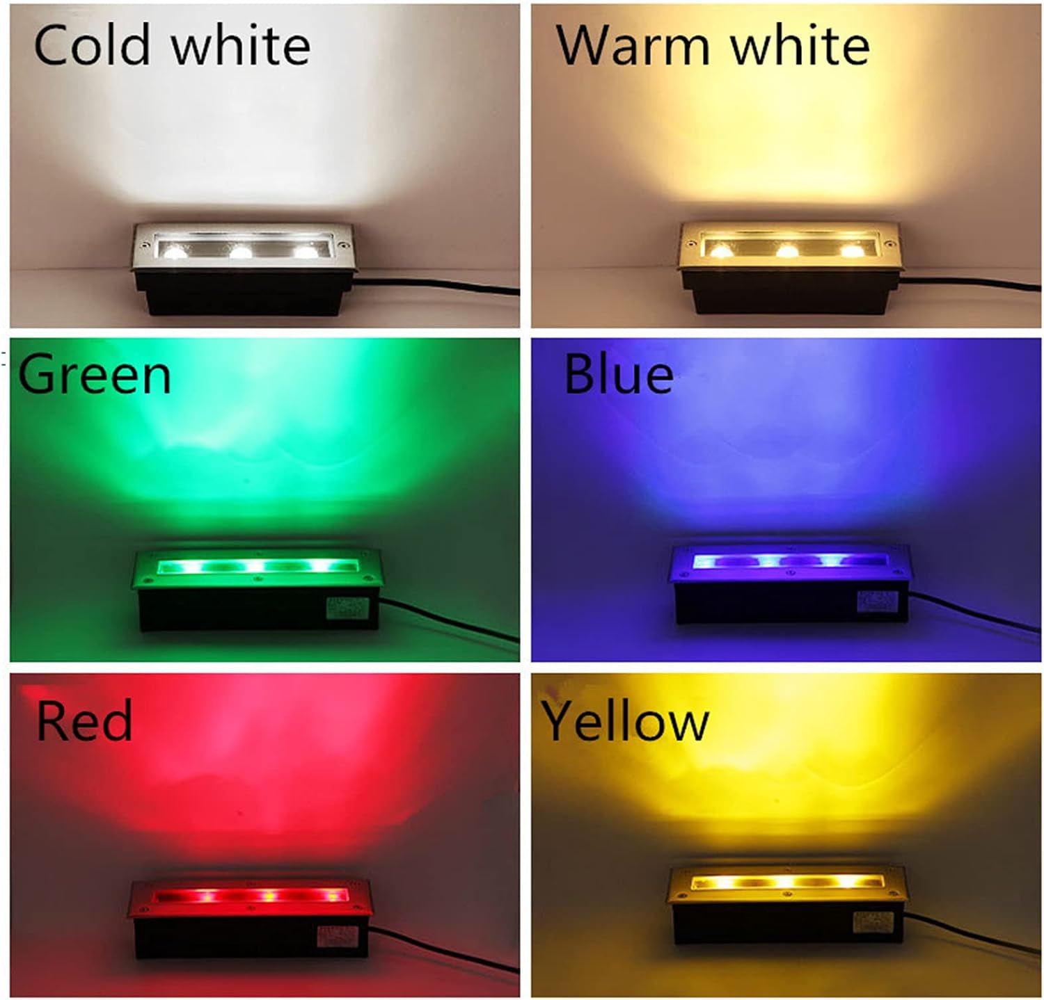 Long Strip Underground Light Outdoor In-ground Lights IP66 Waterproof LED Garden Buried Light AC85-110V for Driveway Patio Driveway Step Villa Landscape Light