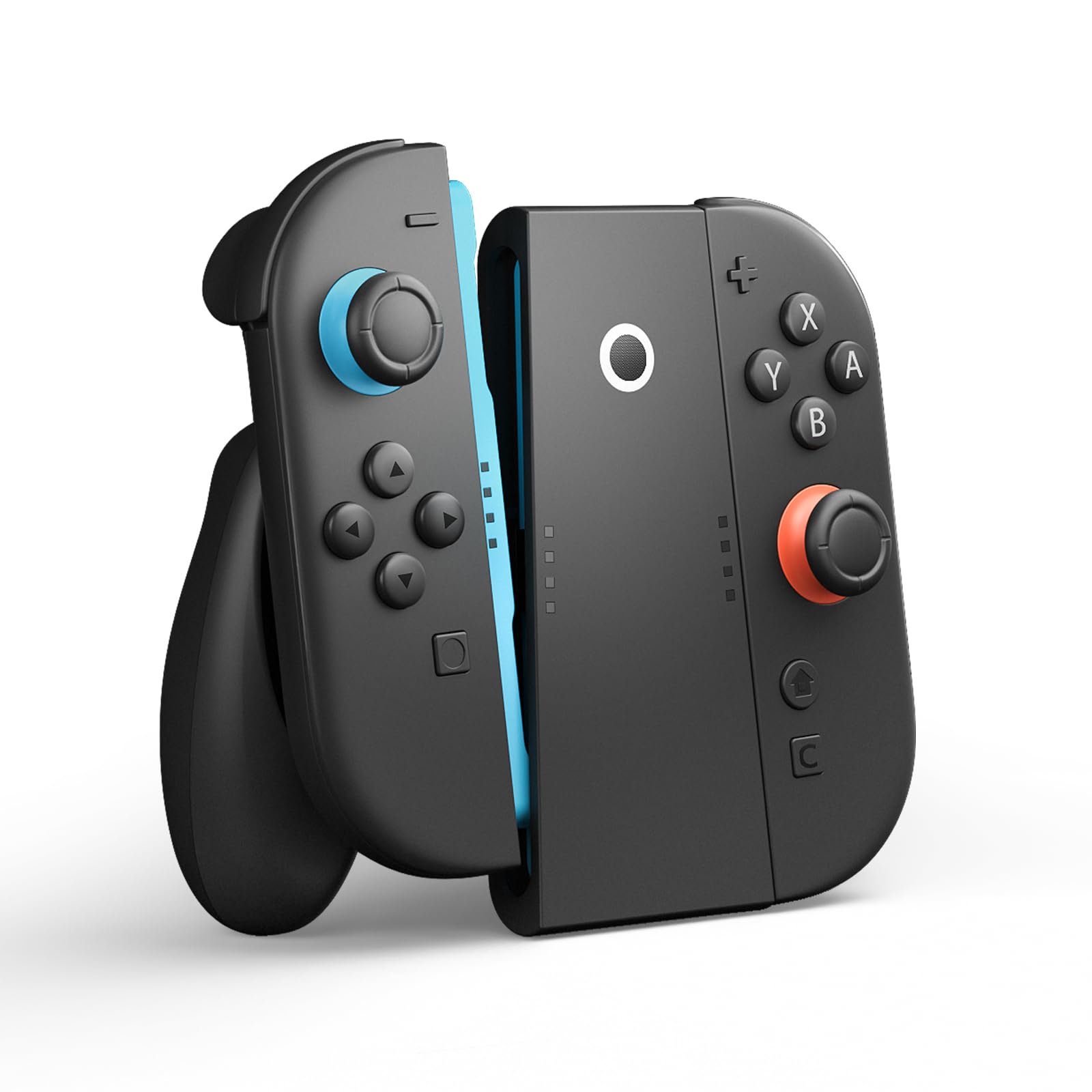 CloudValley Lade Controller Halter für Nintendo Switch 2 (2025) | Spielen und Laden | Ergonomischer Grip Galterung mit 1,2m USB-C-Kabel | Griff für Switch 2 Joy-Con Zubehör