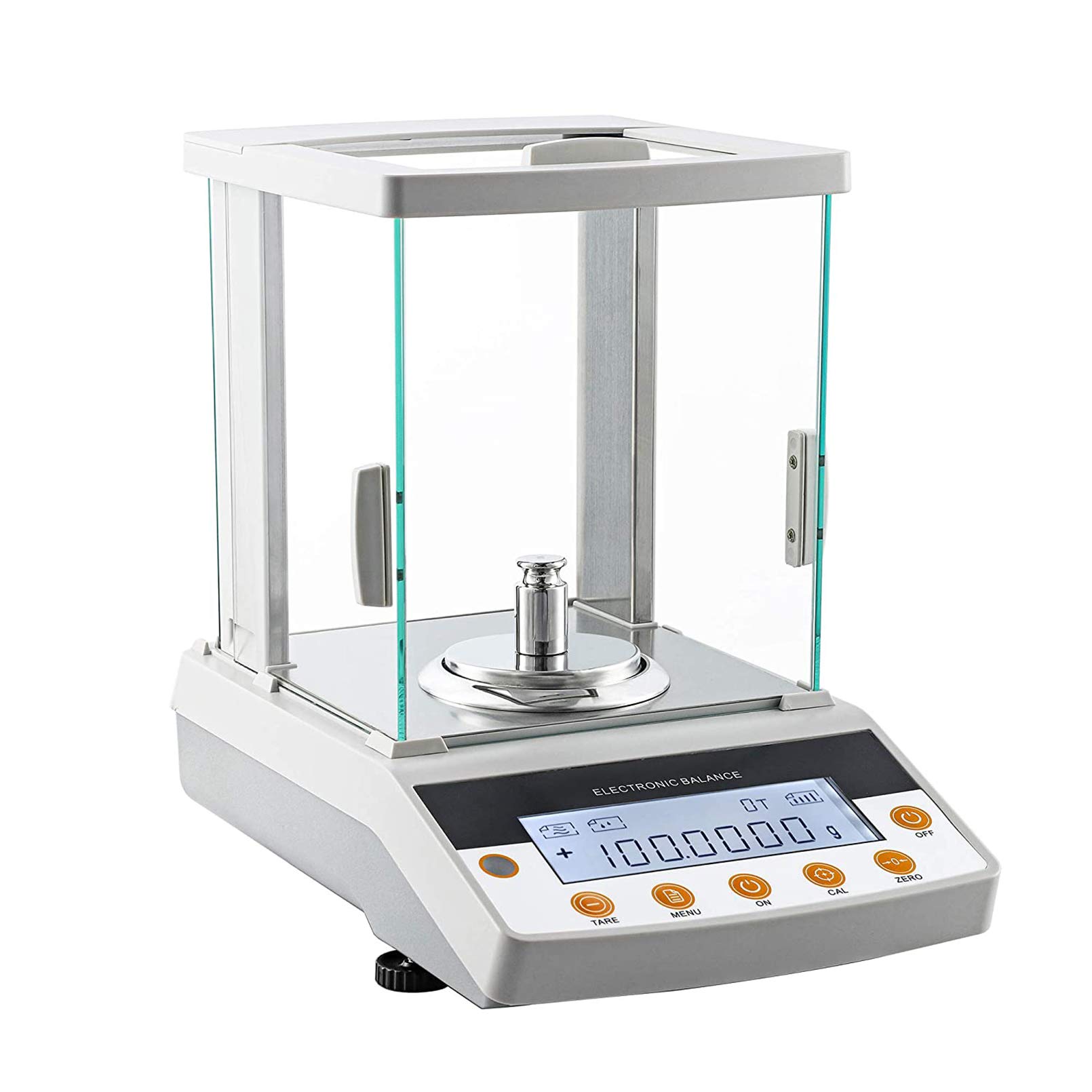 Bonvoisin Analytische Waage 100-300gx1mg Pr?zisionslaborwaage 0.001g Digitale Analysenwaage RS232-Schnittstelle Labor Elektronische Waage LCD-Anzeige mit Windschutzscheibe (220g, 0.1mg)