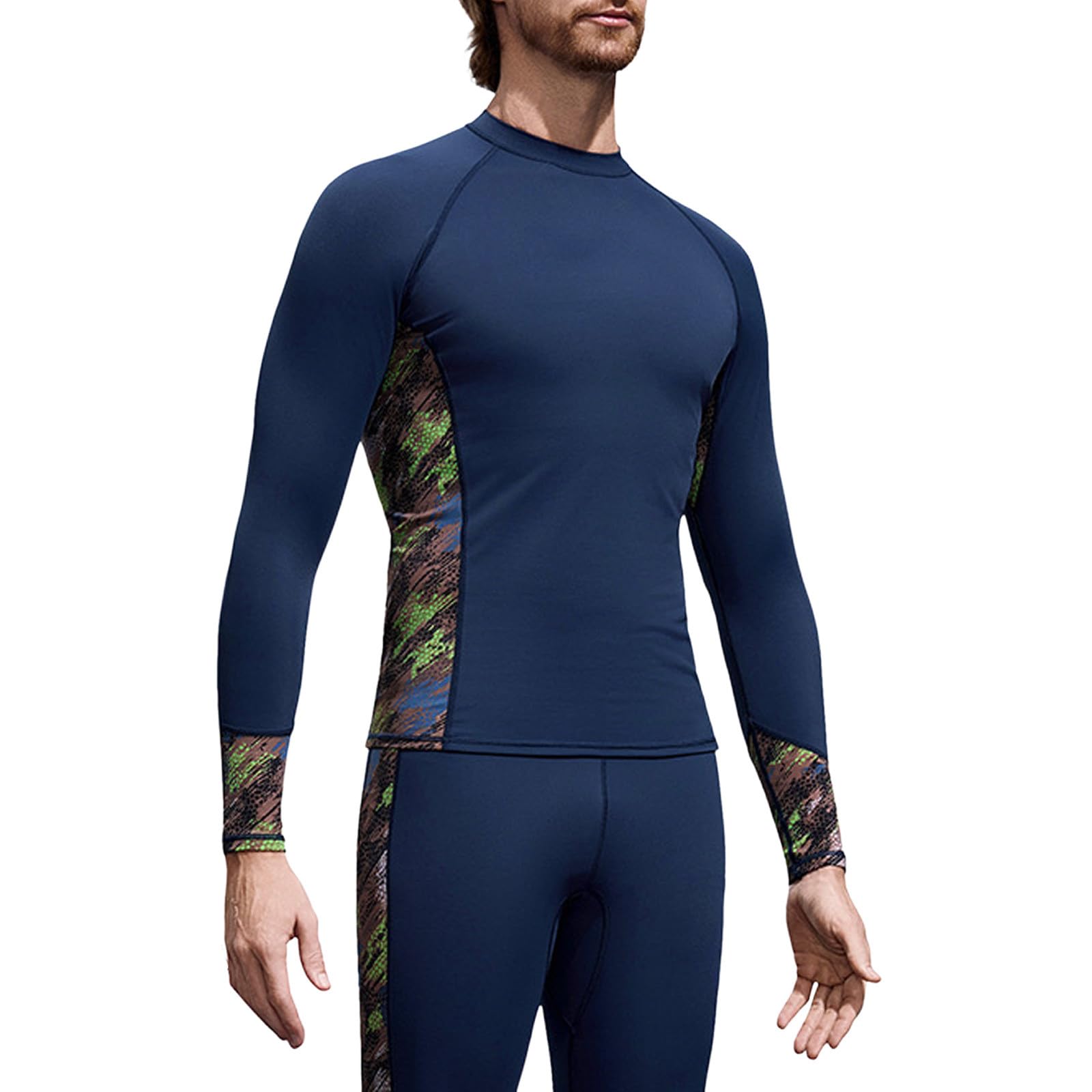 Muta da uomo in neoprene, con protezione termica, ultra elastica, per immersioni, snorkeling, impermeabile, per surf, in neoprene, a maniche lunghe, alta