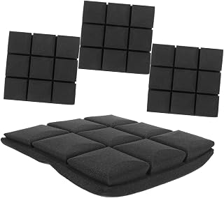 4pcs Sound Insulation Foam Panels Acoustic Wall Panels for Noise Reduction and Echo Dampening