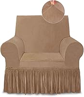 Vista 20 de NICEEC Funda de Sofá Súper Suave de 1 Pieza Gris Claro Funda Deslizable para Sofás Elástica Universal de Spandex Fundas de Sofá para Sala de Estar