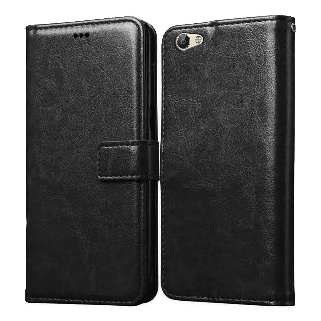 Amazon Brand-Solimo Flip for Vivo V5 (Leather_Black) (B09WX49MW8) Amazon Price History, Amazon Price Tracker